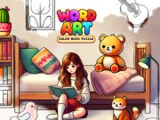 Spiel Wortkunst: Farbbuch -Puzzle Online