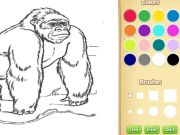 Spiel Zootiere Malbuch für Kinder Online