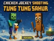Spiel Hühnerjockey schießen Tung Tung Sahur Online