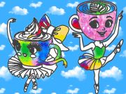Spiel Malbuch für Kinder: Ballerina Cappuccina Online