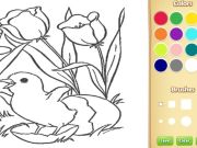 Spiel Blumen Malbuch für Kinder Online