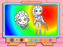 Coloring Book: Kpop Rumi – kostenloses Online-Spiel