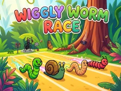 Wiggly Worm Race – kostenloses Online-Spiel