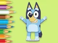 Coloring Book: Happy Bluey – kostenloses Online-Spiel