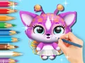 Coloring Book: Cute Fluvsies – kostenloses Online-Spiel