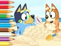 Coloring Book: Bluey On The Beach – kostenloses Online-Spiel