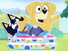 Jigsaw Puzzle: Bluey Dad Baby – kostenloses Online-Spiel