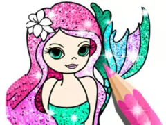 Coloring Book: Little Mermaid – kostenloses Online-Spiel