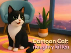 Cartoon Сat: naughty kitten – kostenloses Online-Spiel
