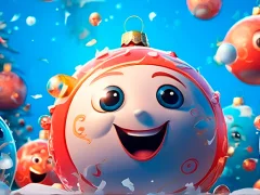 New Years Balls 2048 in 3D – kostenloses Online-Spiel