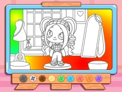 Coloring Book: Avatar Girl Dress Up Shopping – kostenloses Online-Spiel