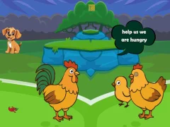 Feed Hungry Hen Family – kostenloses Online-Spiel