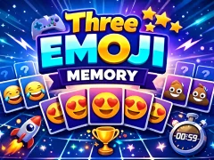 Three Emoji Memory – kostenloses Online-Spiel