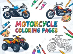 Motorcycle Coloring Pages – kostenloses Online-Spiel