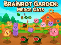 Brainrot Garden. Merge Cats – kostenloses Online-Spiel