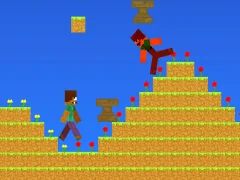 Noob vs Pro But Anvil Rain Minecraft – kostenloses Online-Spiel