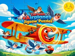 Cartoon Airplanes: Jigsaw Puzzles – kostenloses Online-Spiel