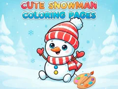 Cute Snowman Coloring Pages – kostenloses Online-Spiel
