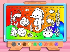 Coloring Book: Kawaii Sea Animals – kostenloses Online-Spiel