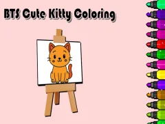 BTS Cute Kitty Coloring – kostenloses Online-Spiel