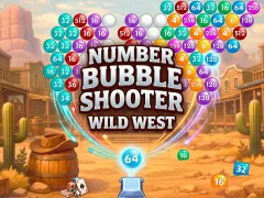 Number Bubble Shooter Wild West – kostenloses Online-Spiel