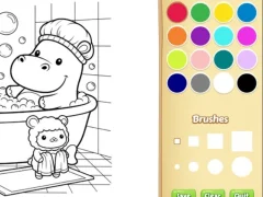 Cozy Friends Coloring Book for Kids – kostenloses Online-Spiel
