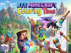 BTS Minecraft Coloring Time – kostenloses Online-Spiel