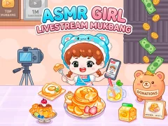 ASMR Girl: Livestream Mukbang – kostenloses Online-Spiel