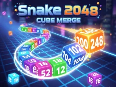 Snake 2048: Cube Merge – kostenloses Online-Spiel
