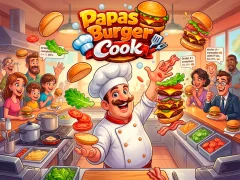 Papas Burger Cook – kostenloses Online-Spiel