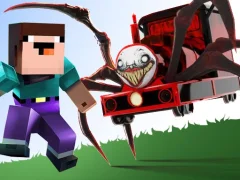 Noob vs Spider Train – kostenloses Online-Spiel