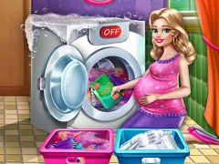 Mommy washing clothes – kostenloses Online-Spiel