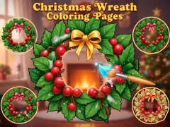 Christmas Wreath Coloring Pages – kostenloses Online-Spiel