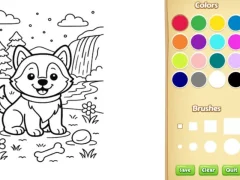 Dog Coloring Book – kostenloses Online-Spiel