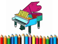 Back To School: Piano Coloring Book – kostenloses Online-Spiel