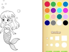 Mermaid Coloring Book For Kids – kostenloses Online-Spiel