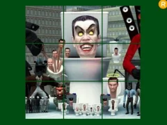 Skibidi Toilet Sliding Puzzle – kostenloses Online-Spiel