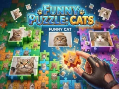 Funny Puzzle: Cats – kostenloses Online-Spiel