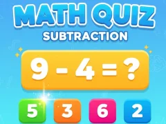 Math Quiz - Subtraction – kostenloses Online-Spiel