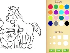 Farm Animals Coloring Book for Kids – kostenloses Online-Spiel