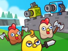 Merge Cannon: Chicken Defense – kostenloses Online-Spiel