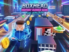 Boxhead Highway Runner Game – kostenloses Online-Spiel
