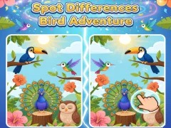 Spot Differences Bird Adventure – kostenloses Online-Spiel