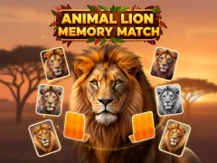 Animal Lion Memory Match – kostenloses Online-Spiel