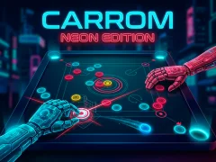 Carrom Neon Edition – kostenloses Online-Spiel