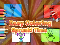 Easy Coloring Sprunki Time – kostenloses Online-Spiel
