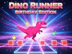 Dino Runner Birthday Edition – kostenloses Online-Spiel
