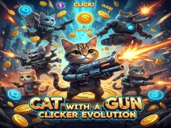 Cat with a Gun Clicker Evolution – kostenloses Online-Spiel