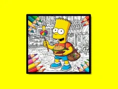 Back To School Simpsons Coloring Book – kostenloses Online-Spiel