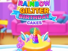 Rainbow Glitter Birthday Cakes – kostenloses Online-Spiel